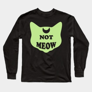 Not Meow (Pastel Green) Long Sleeve T-Shirt